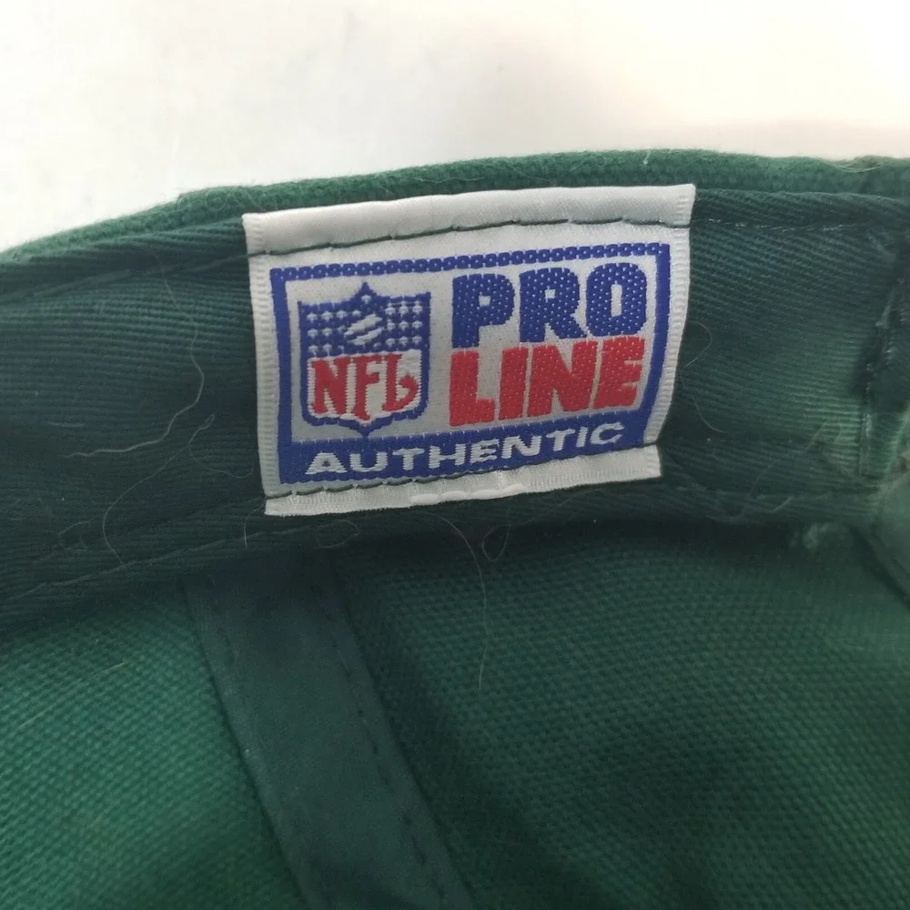 Puma Pro Line NF New York JetsCap Hat‎ Green Gold Strap Back flawed